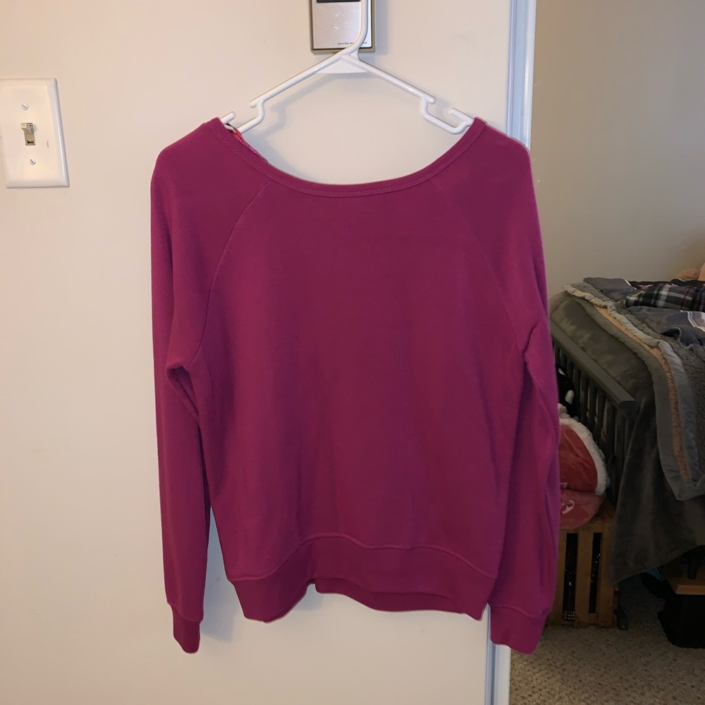 Purple sweatshirt